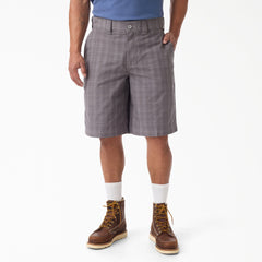 Plaid Work Shorts, 11"