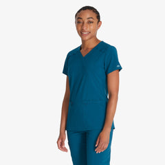 Women's EDS Essentials Mock Wrap Scrub Top