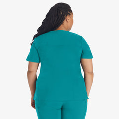 Women's EDS Essentials Mock Wrap Scrub Top