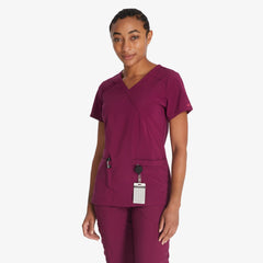 Women's EDS Essentials Mock Wrap Scrub Top