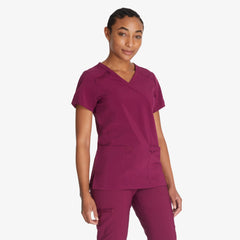 Women's EDS Essentials Mock Wrap Scrub Top