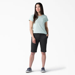 Women's Perfect Shape Straight Fit Bermuda Shorts, 11"