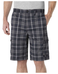 Performance Flex 11" Relaxed Fit Plaid Cargo Shorts