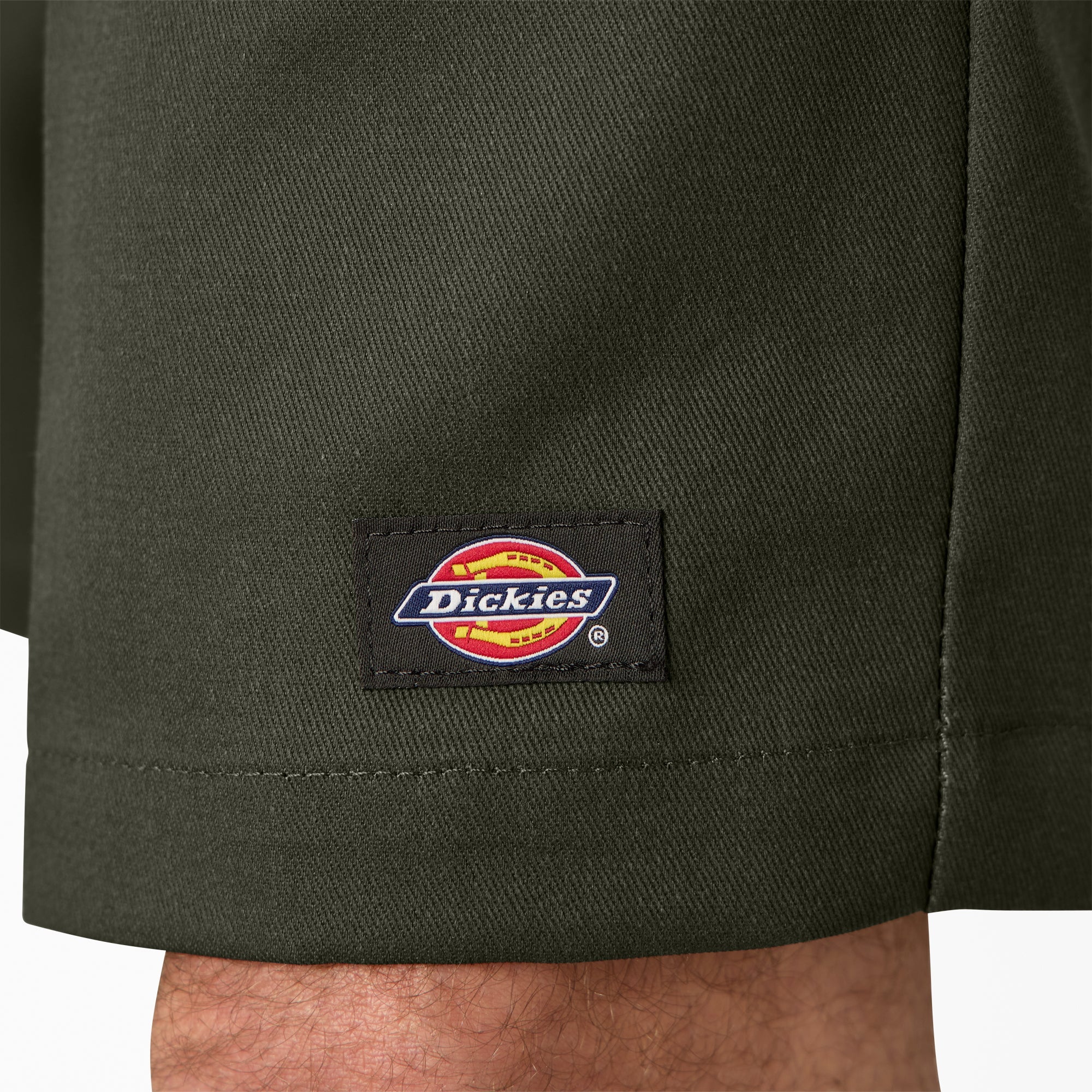 Loose Fit Flat Front Work Shorts, 13"