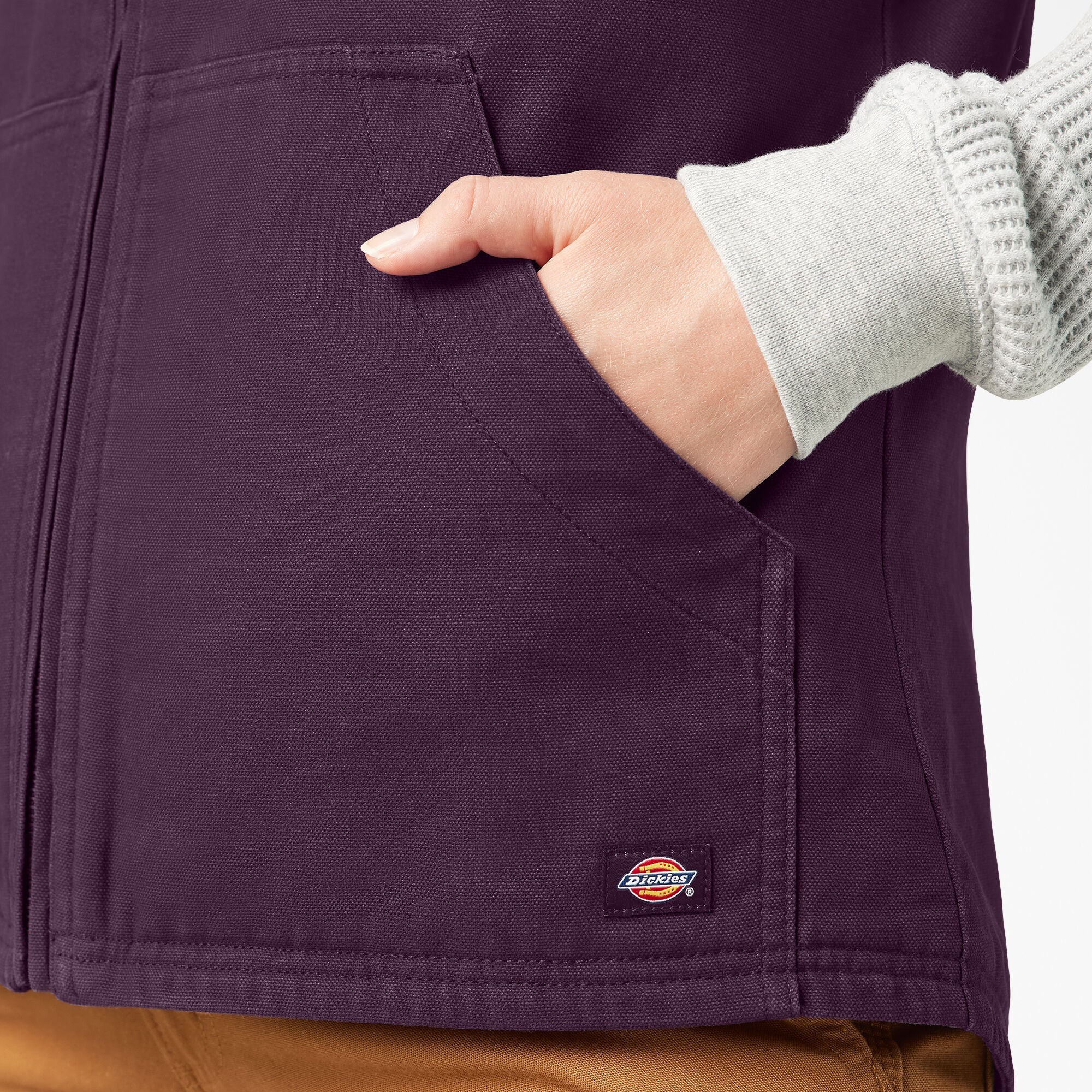 Women's Fleece Lined Duck Canvas Vest