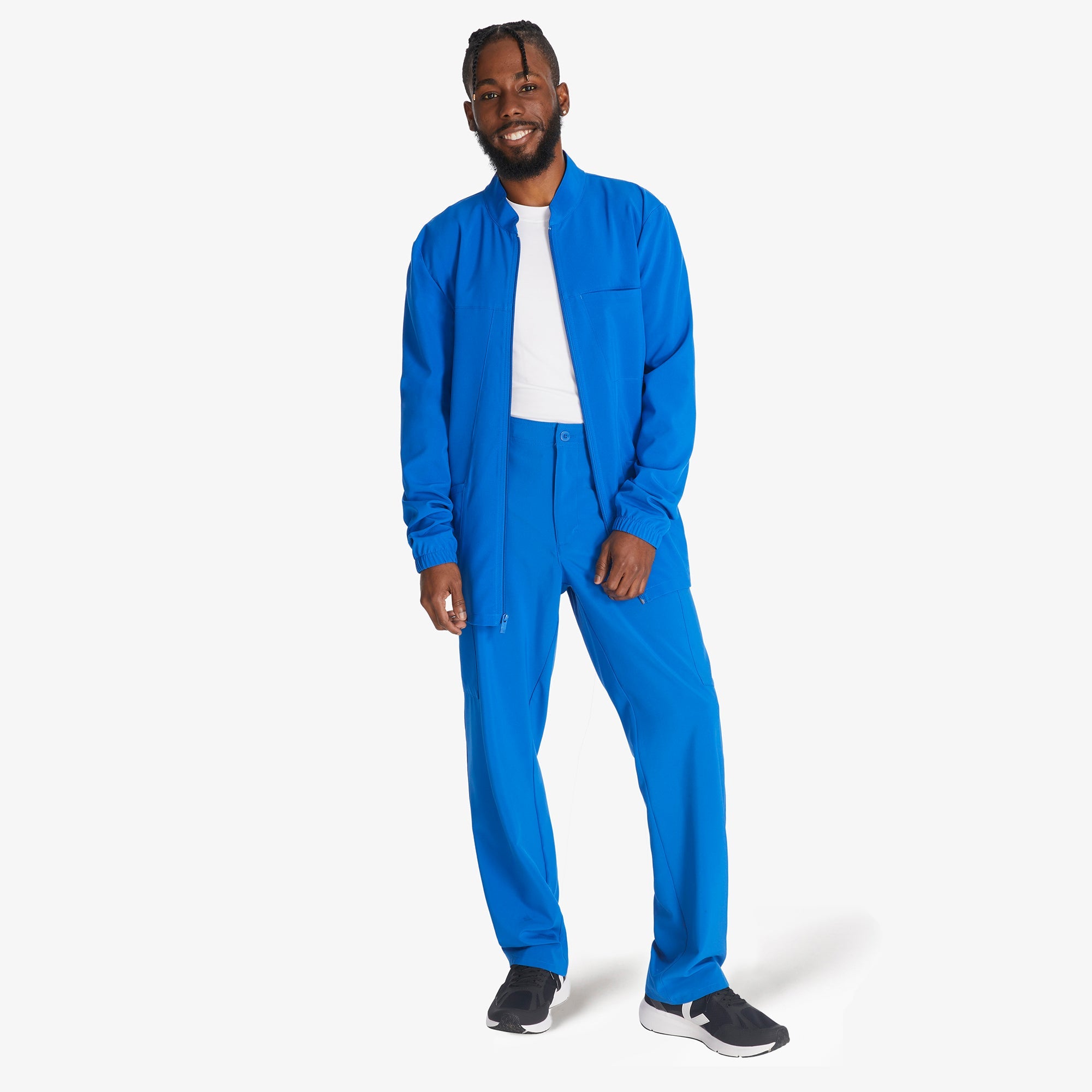Men's EDS Essentials Zip Front Scrub Jacket