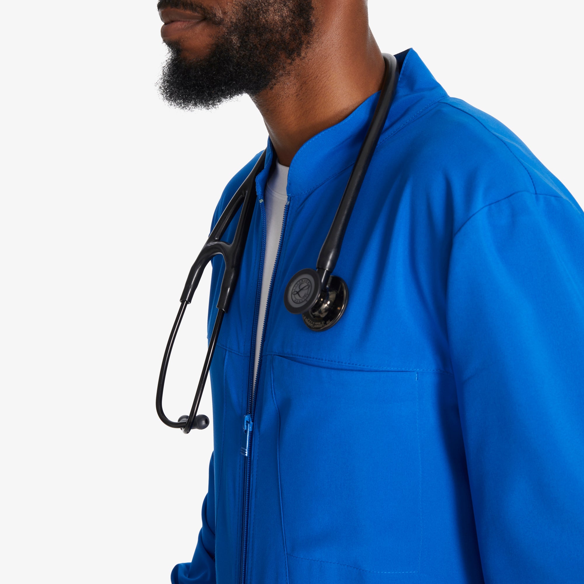 Men's EDS Essentials Zip Front Scrub Jacket