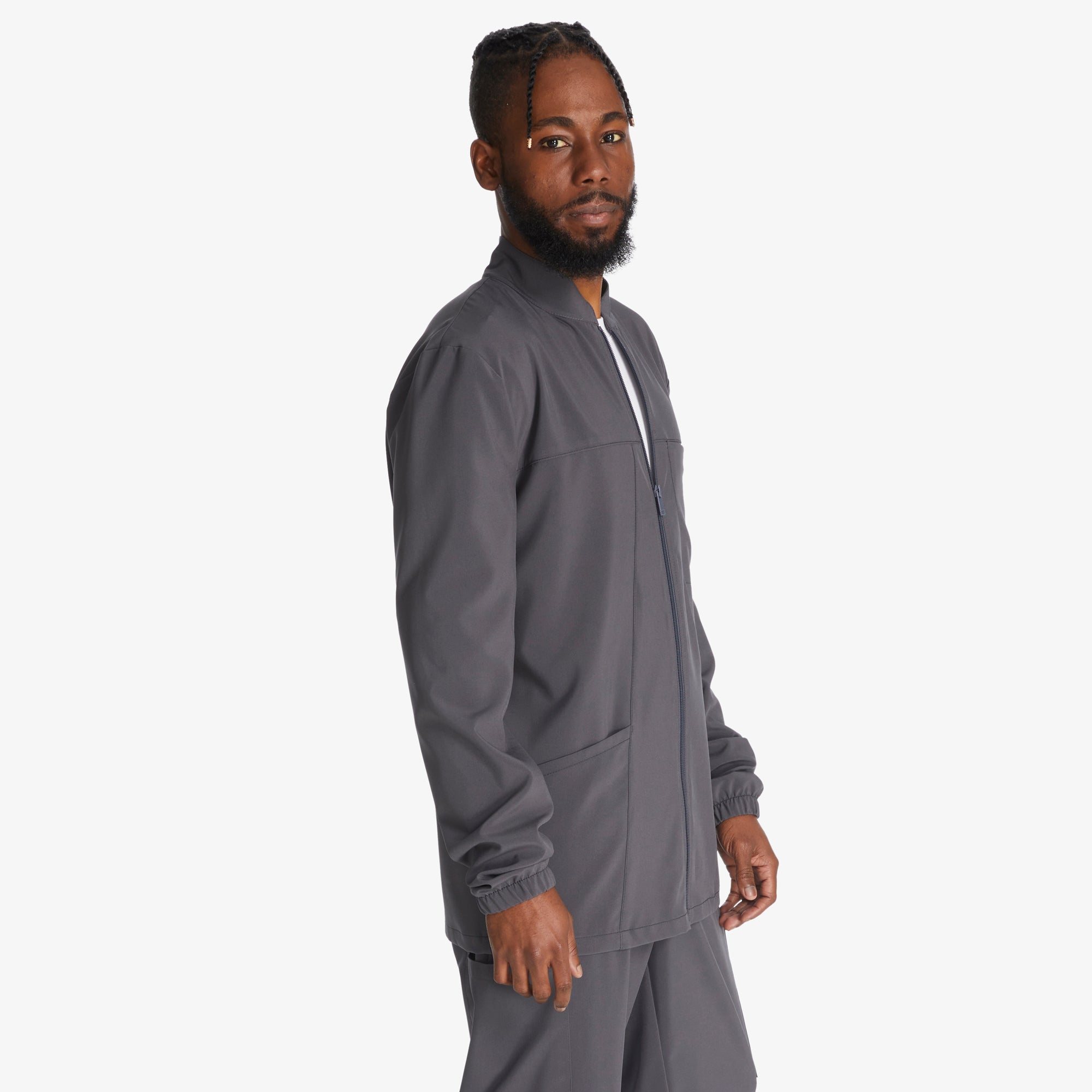 Men's EDS Essentials Zip Front Scrub Jacket