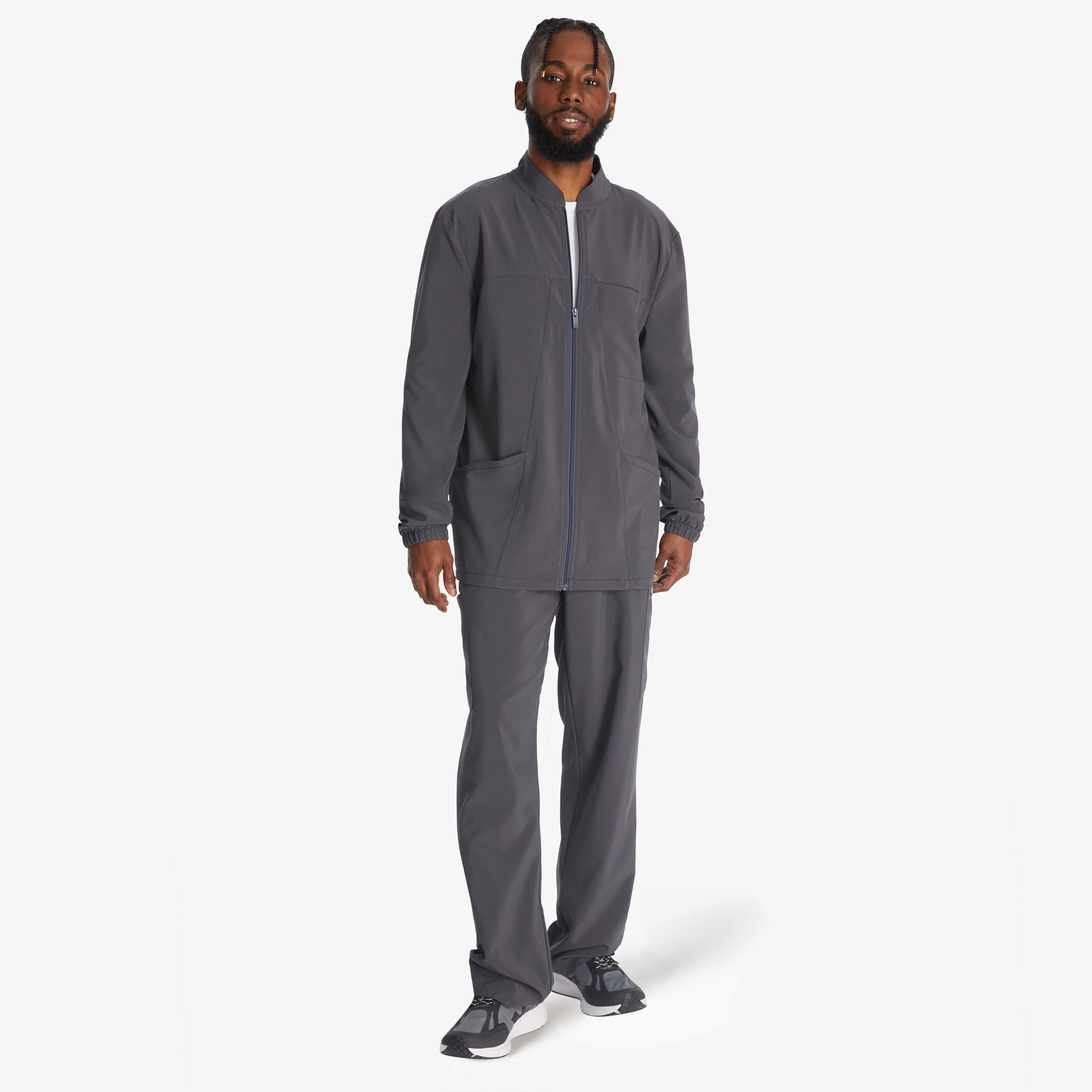 Men's EDS Essentials Zip Front Scrub Jacket