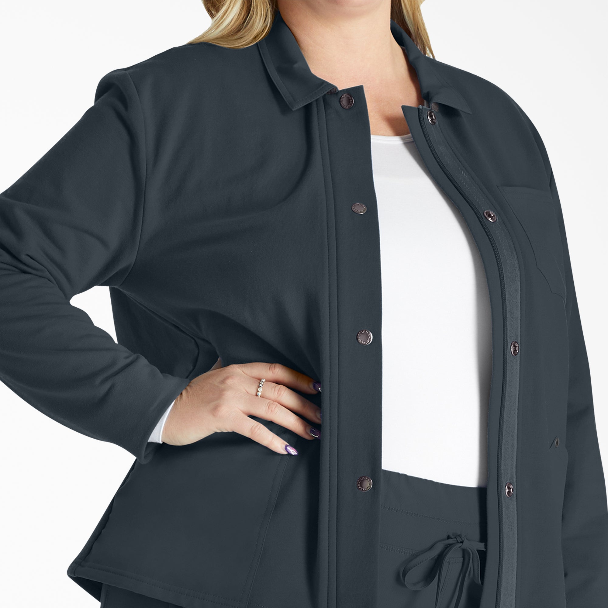 Women's EDS NXT Zip Front Scrub Jacket