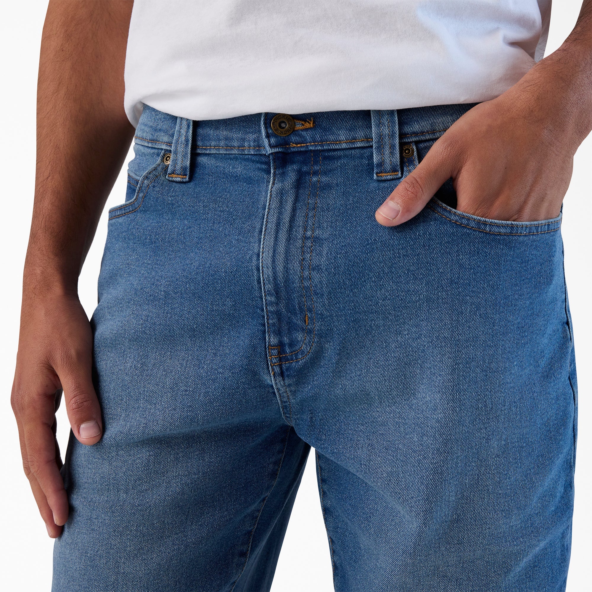 FLEX 5-Pocket Denim Shorts, 11"
