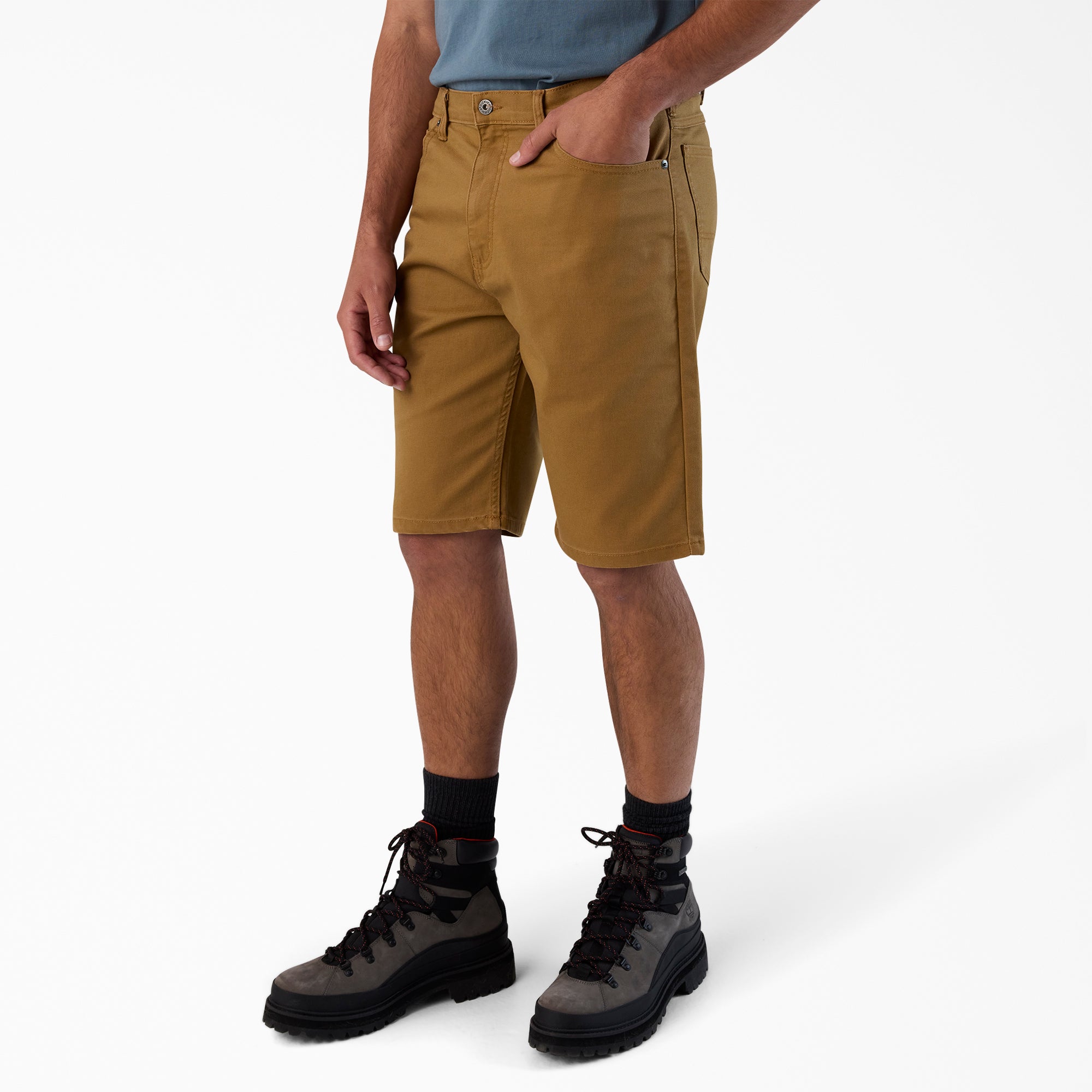 FLEX 5-Pocket Duck Canvas Shorts, 11"