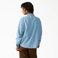 Women's Lightweight Long Sleeve Denim Shirt