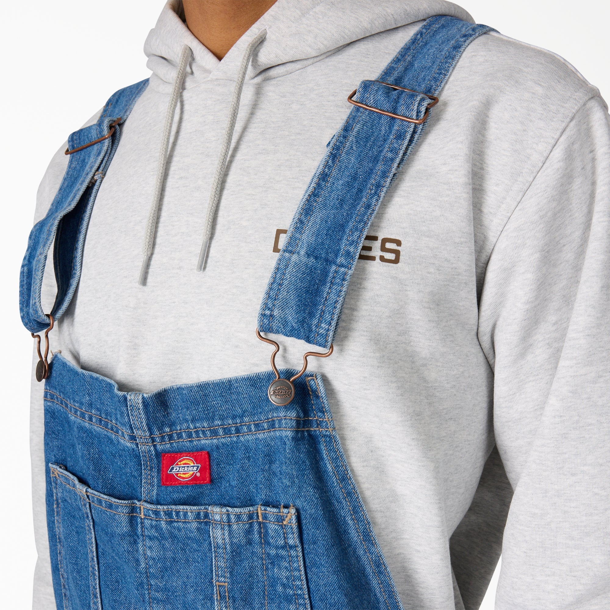 Loose Denim Bib Overalls