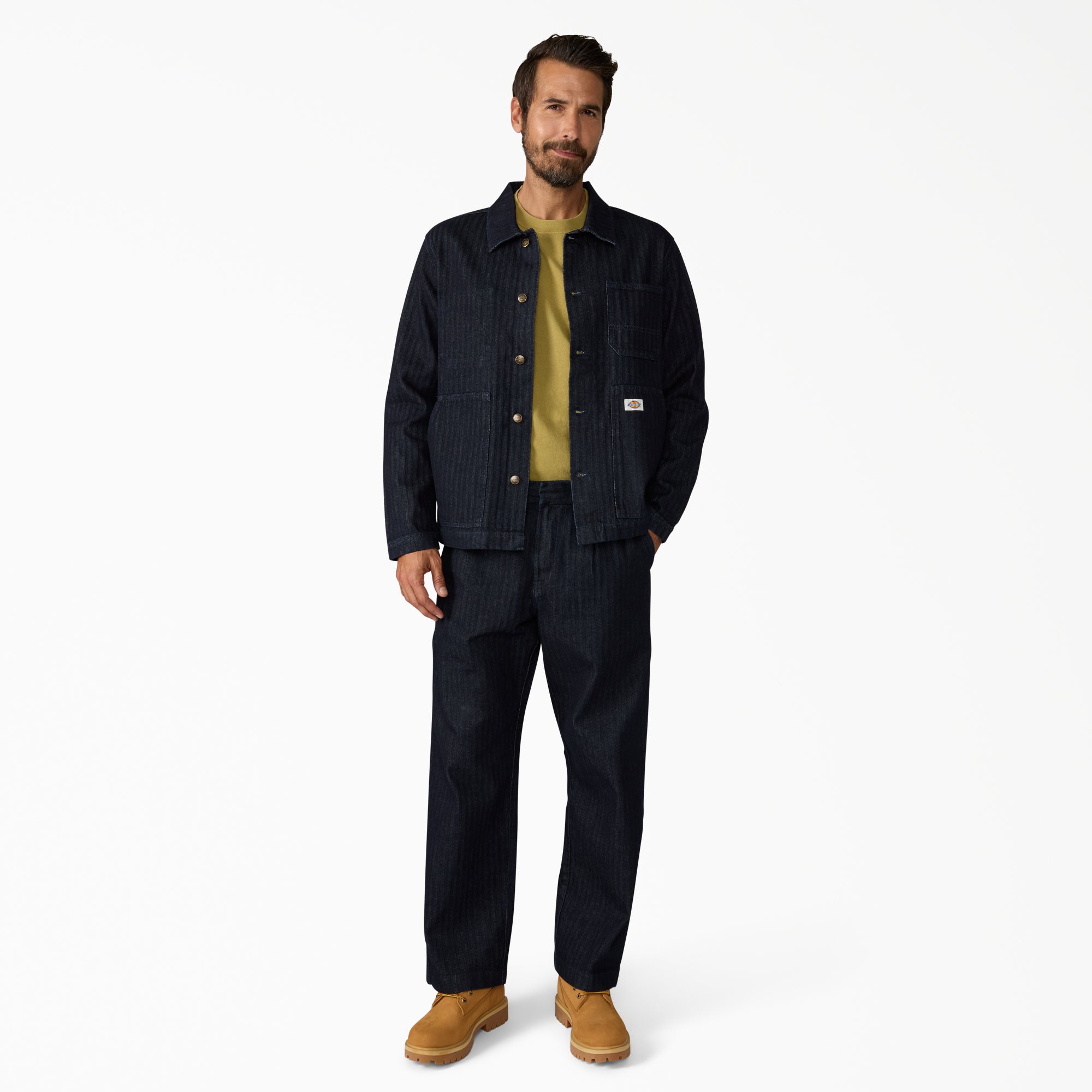 Selvedge Herringbone Barn Denim Jacket