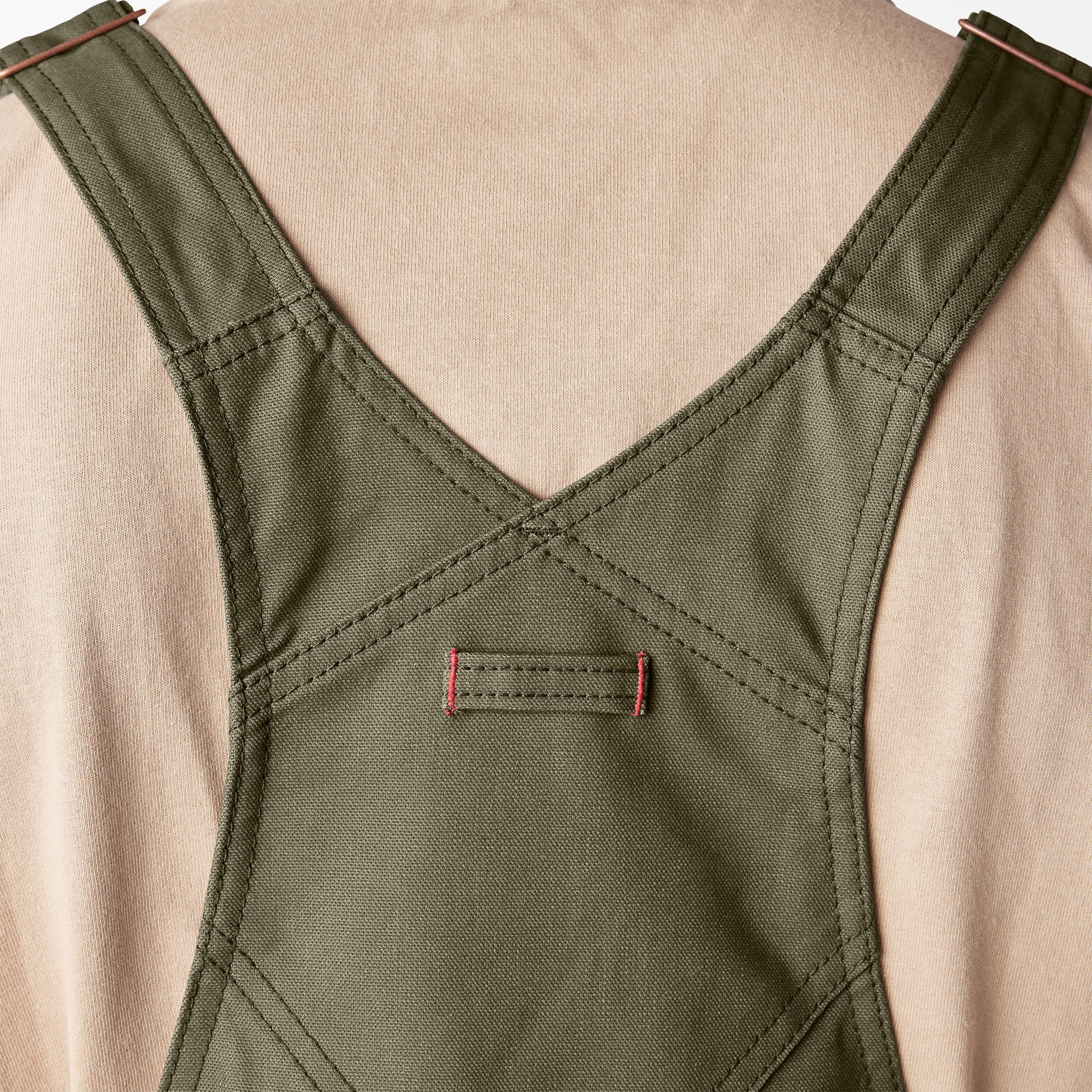 Waxed Canvas Double Front Bib Overalls