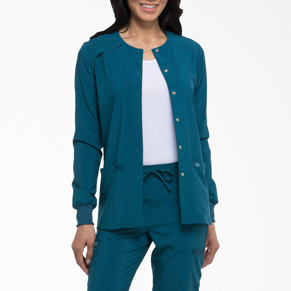 Women's EDS Essentials Snap Front Scrub Jacket
