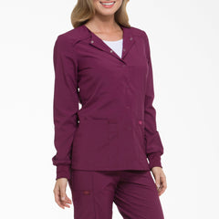 Women's EDS Essentials Snap Front Scrub Jacket