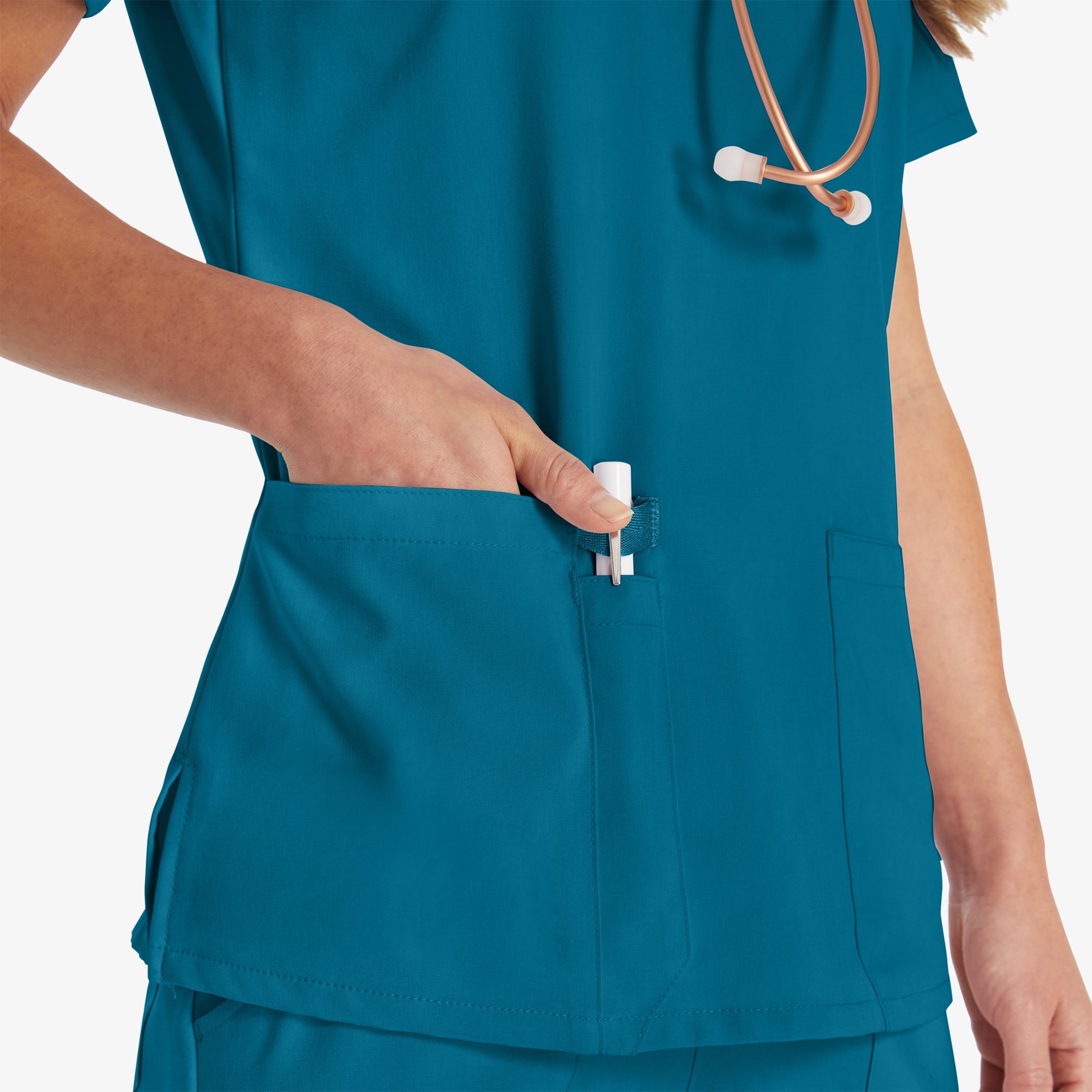 Women's EDS Essentials V-Neck Scrub Top
