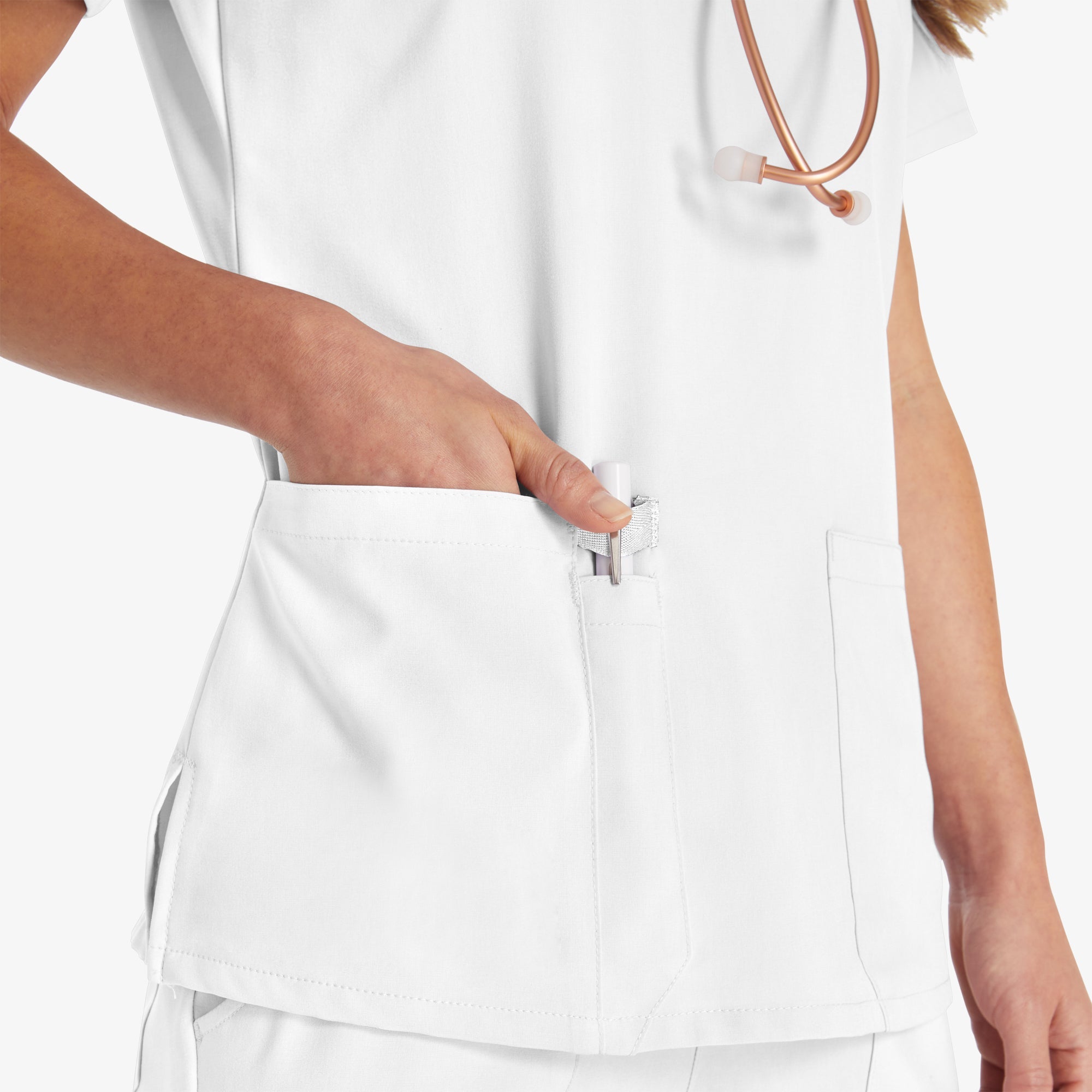 Women's EDS Essentials V-Neck Scrub Top