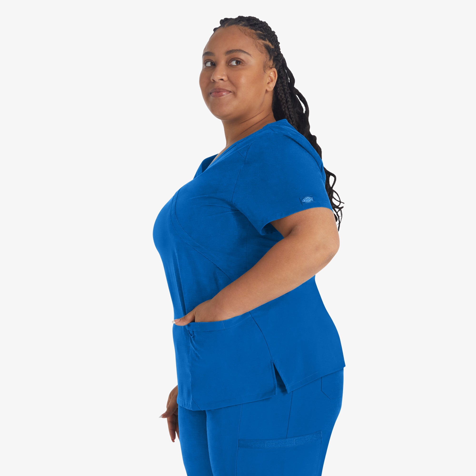 Women's EDS Essentials Mock Wrap Scrub Top