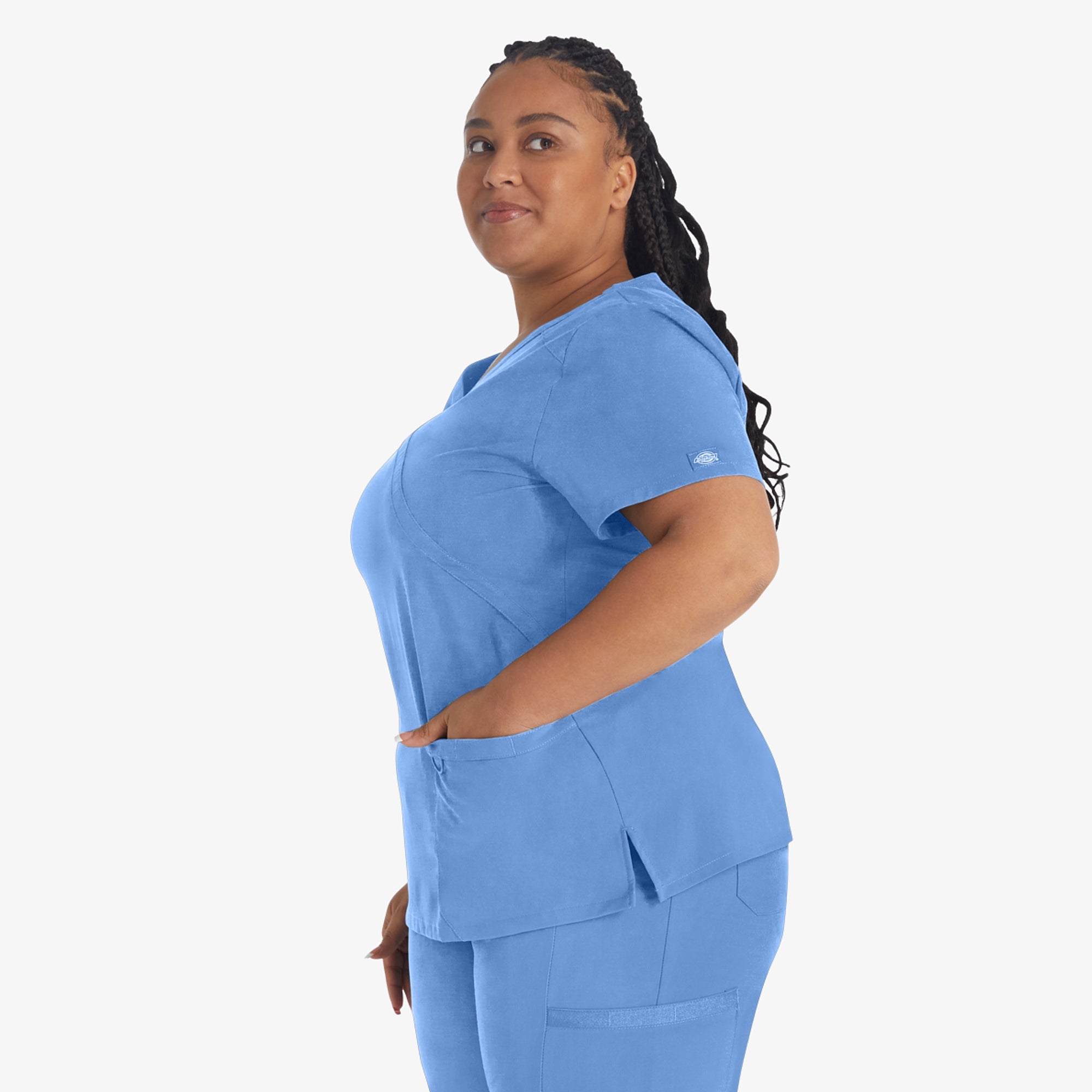 Women's EDS Essentials Mock Wrap Scrub Top