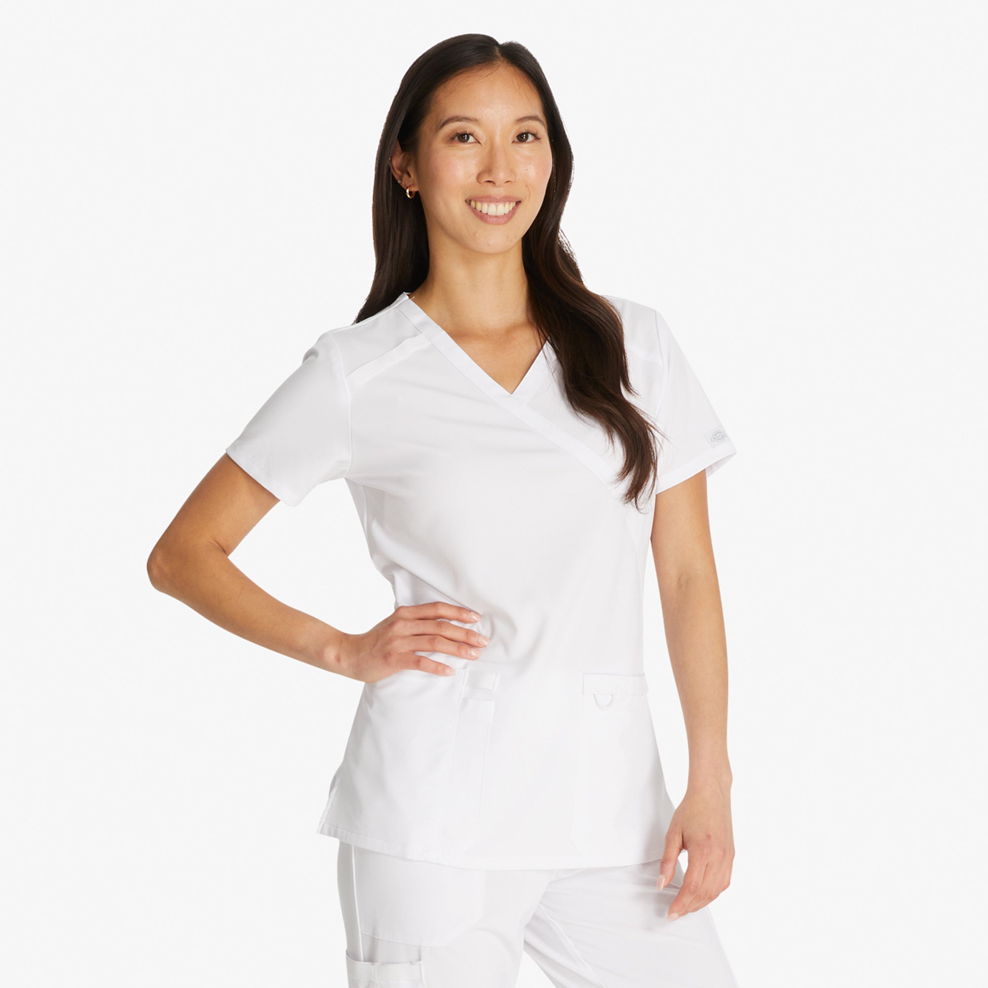 Women's EDS Essentials Mock Wrap Scrub Top