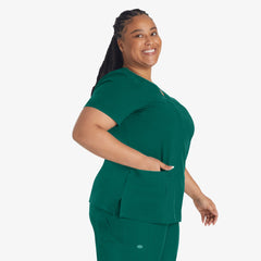 Women's EDS Essentials Mock Wrap Scrub Top