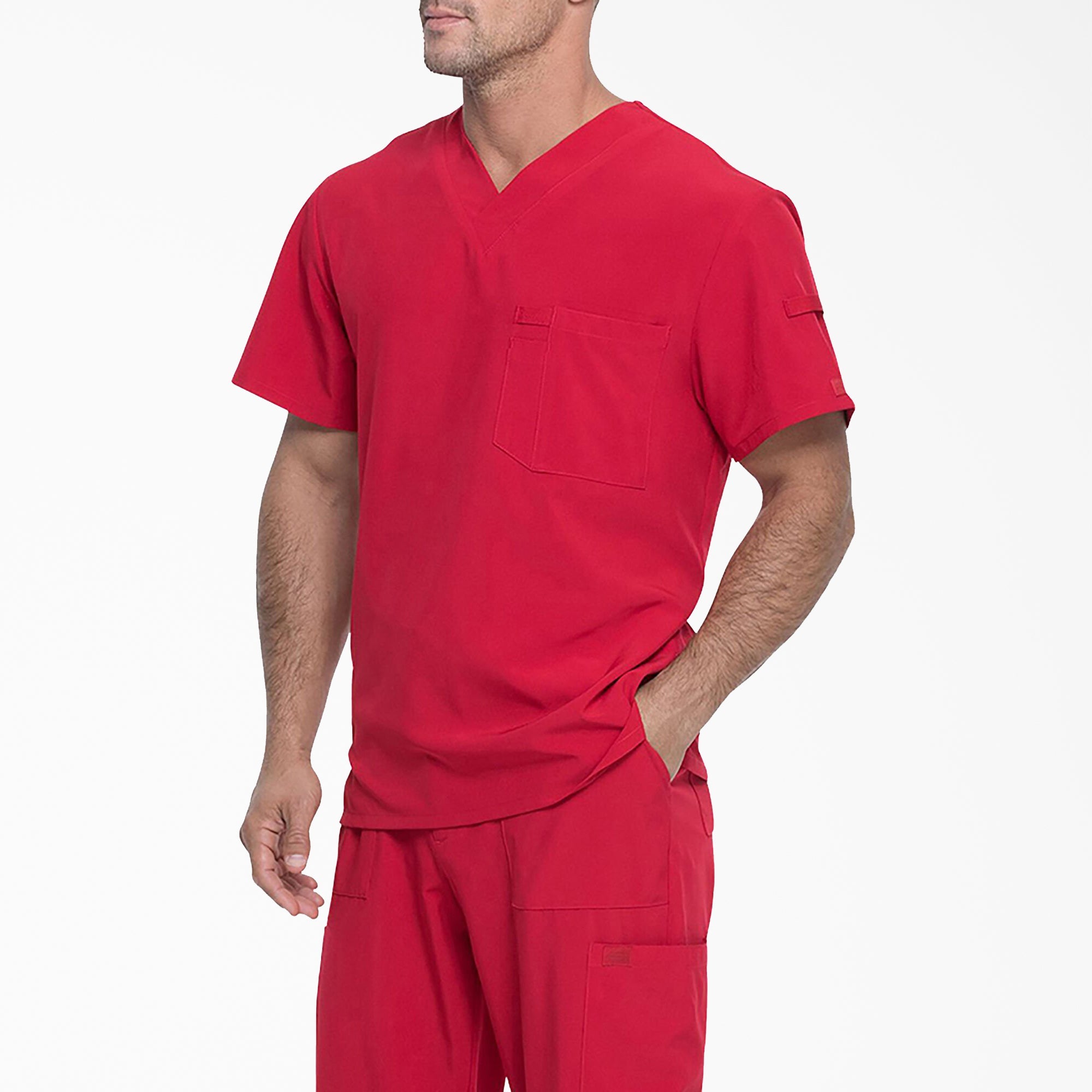 Men's EDS Essentials Tuckable V-Neck Scrub Top