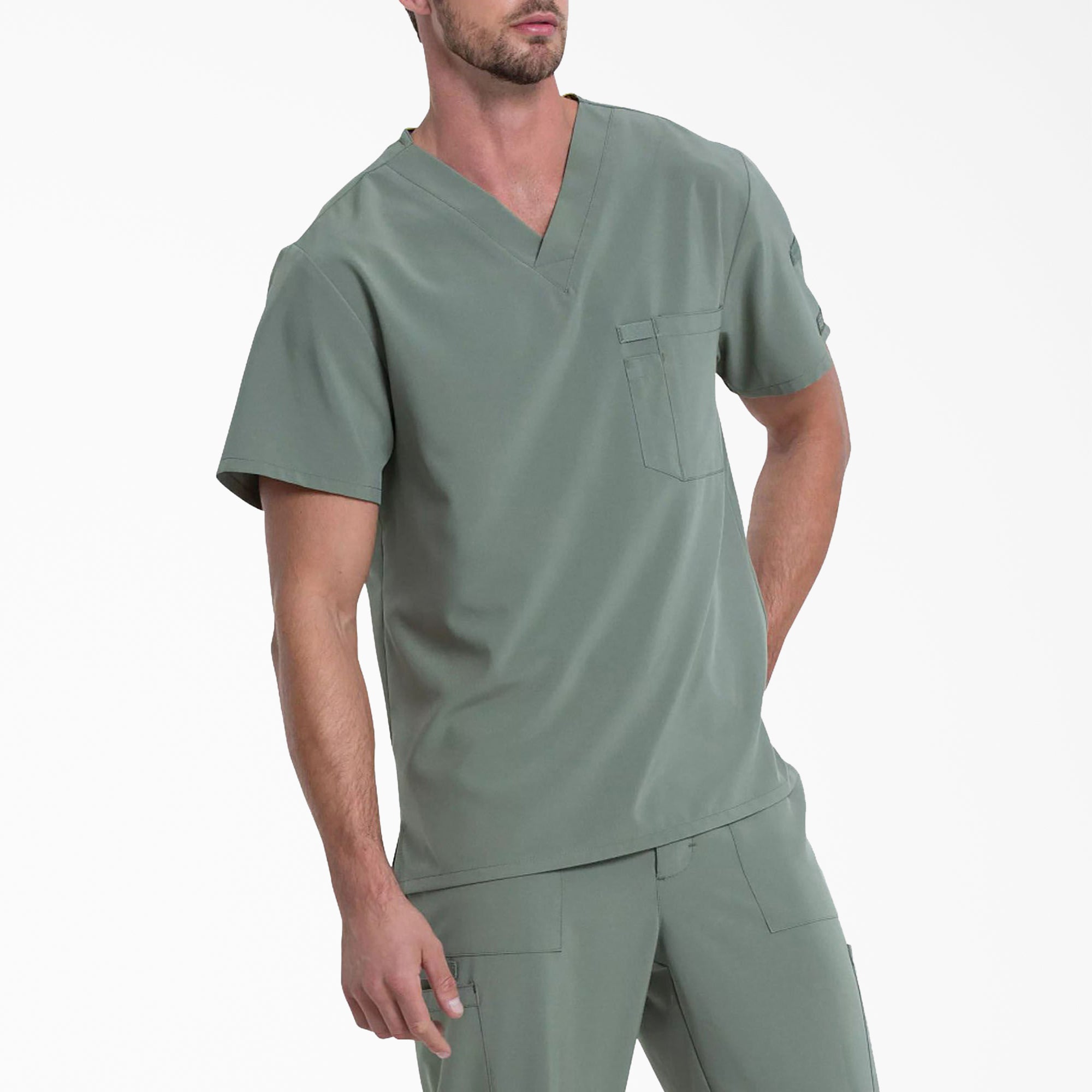 Men's EDS Essentials Tuckable V-Neck Scrub Top