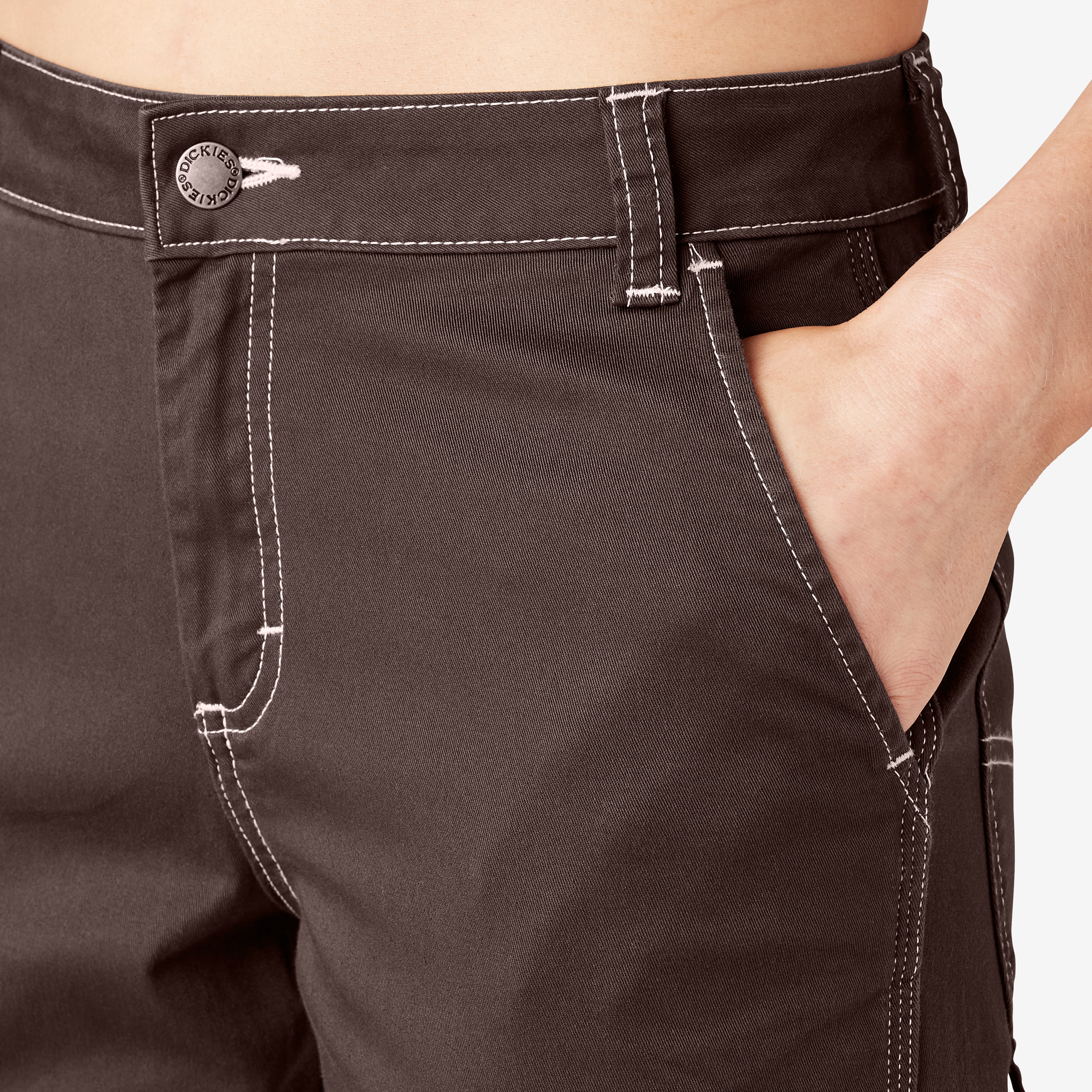 Women's Slim Straight Fit Roll Hem Carpenter Pants