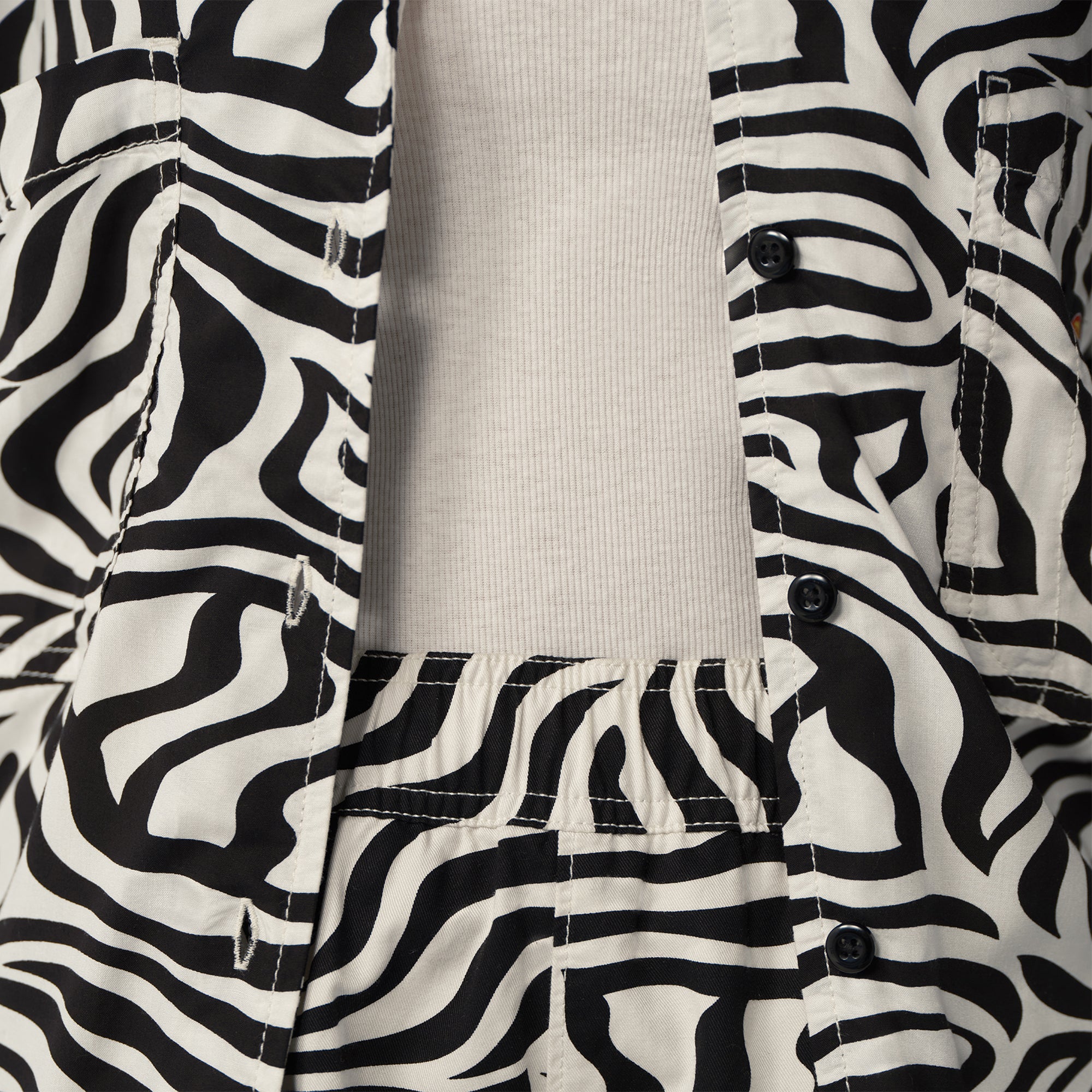 Women's Zebra Print Work Shirt