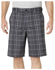 Performance Flex 11" Relaxed Fit Flat Front Plaid Shorts