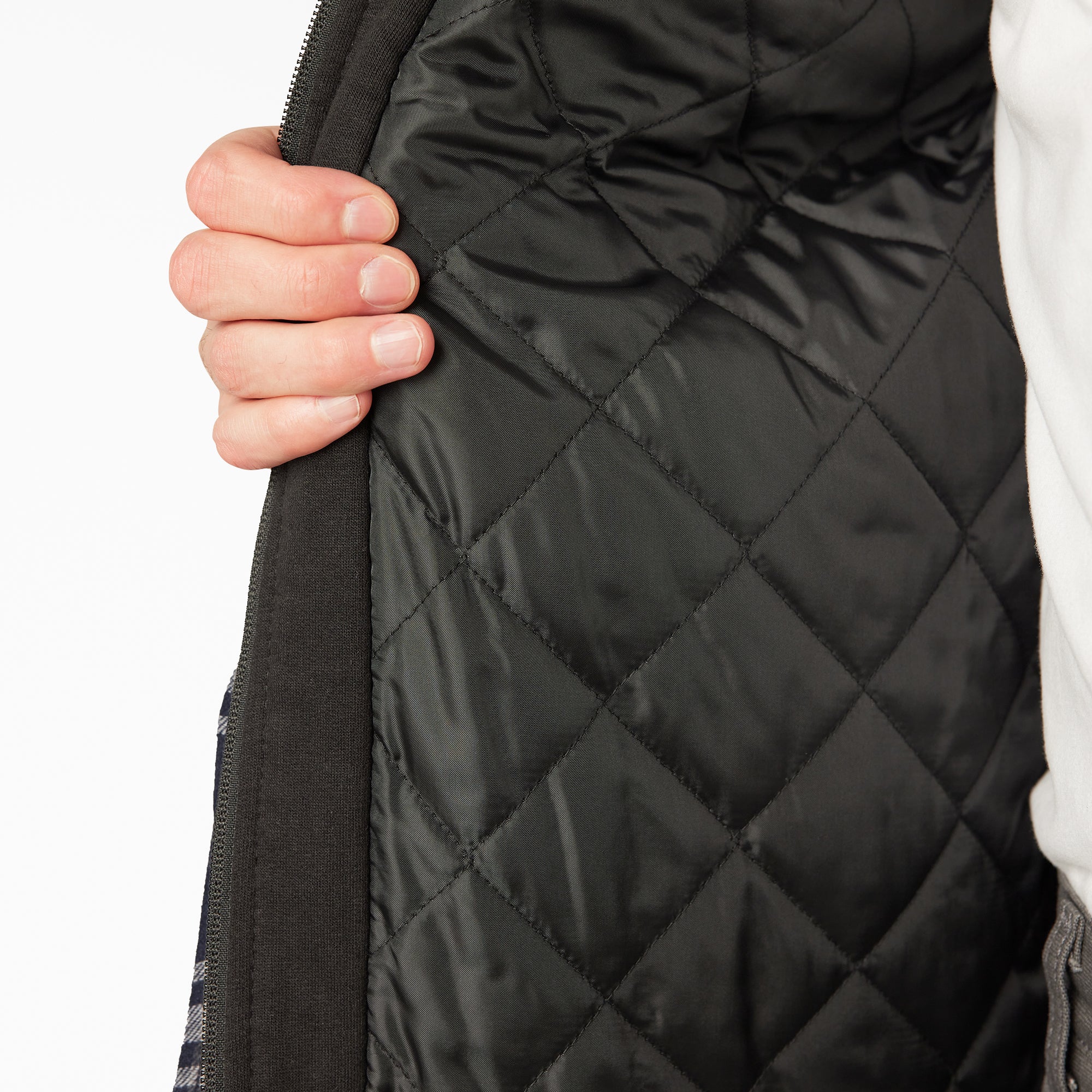 Flannel Hooded Shirt Jacket
