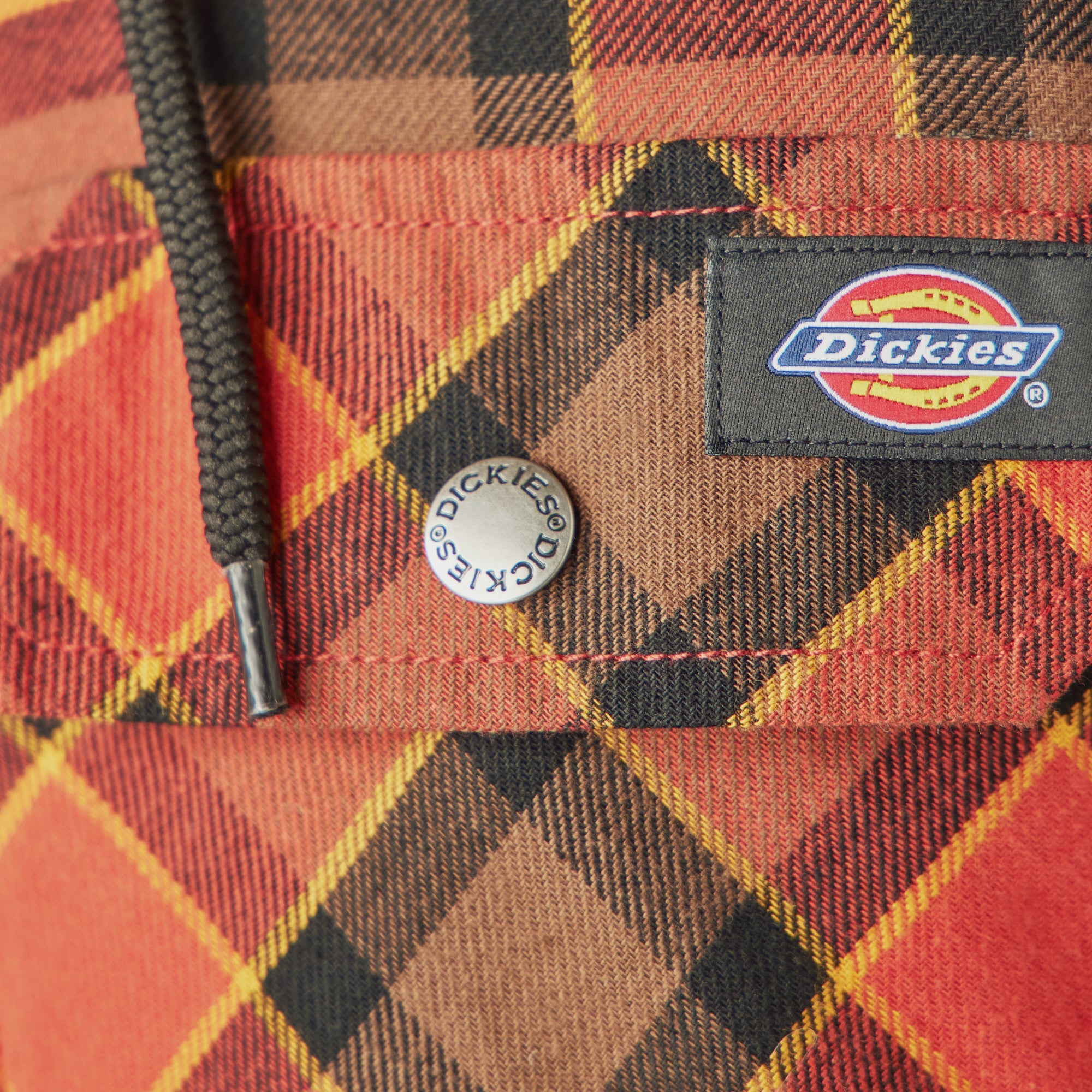 Water Repellent Flannel Hooded Shirt Jacket