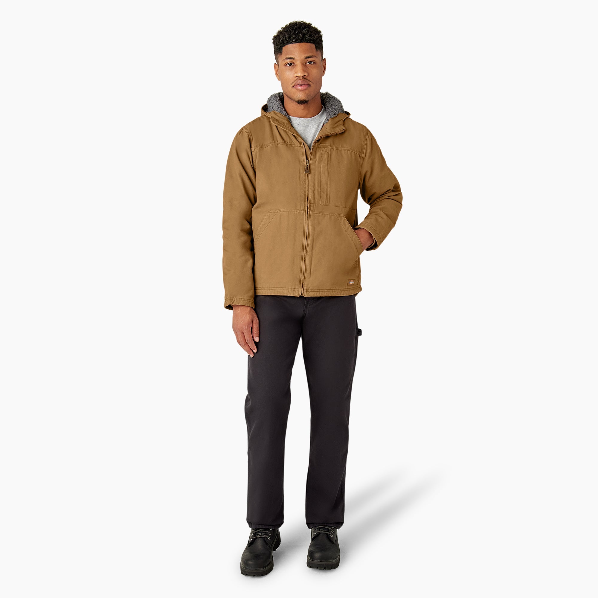 Duck Canvas High Pile Fleece Lined Jacket