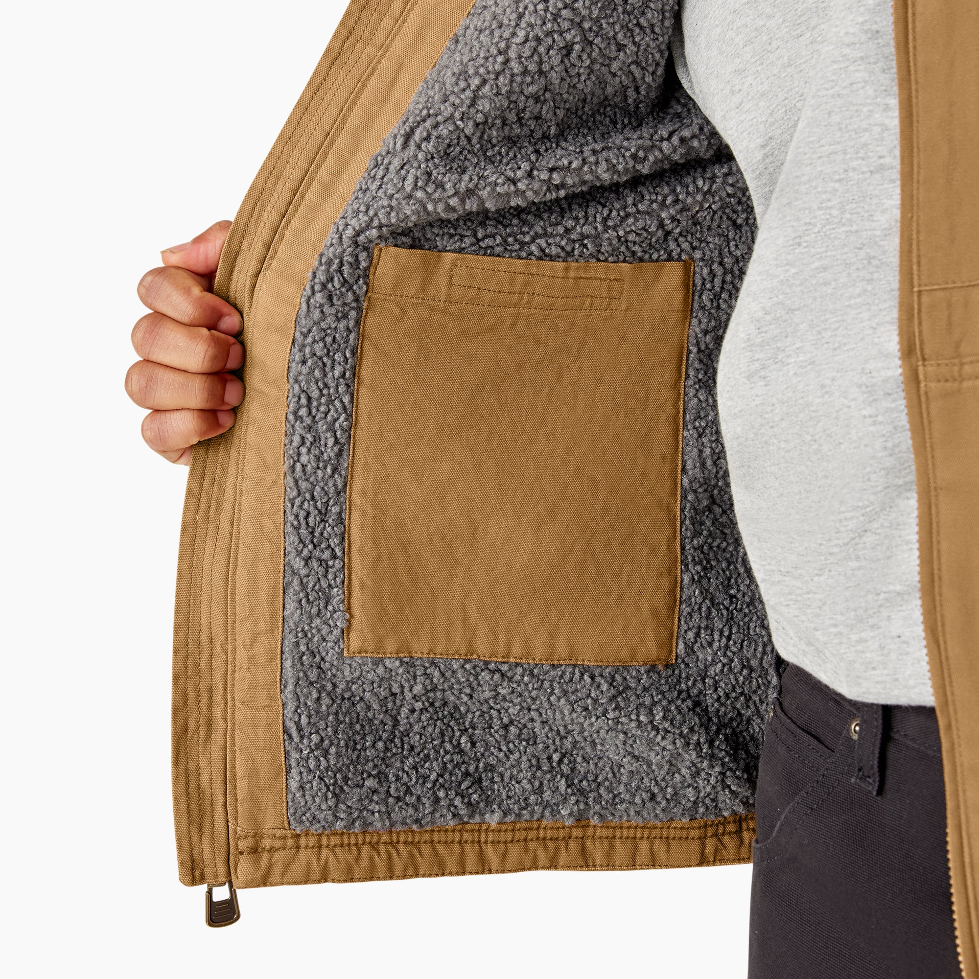 Duck Canvas High Pile Fleece Lined Jacket
