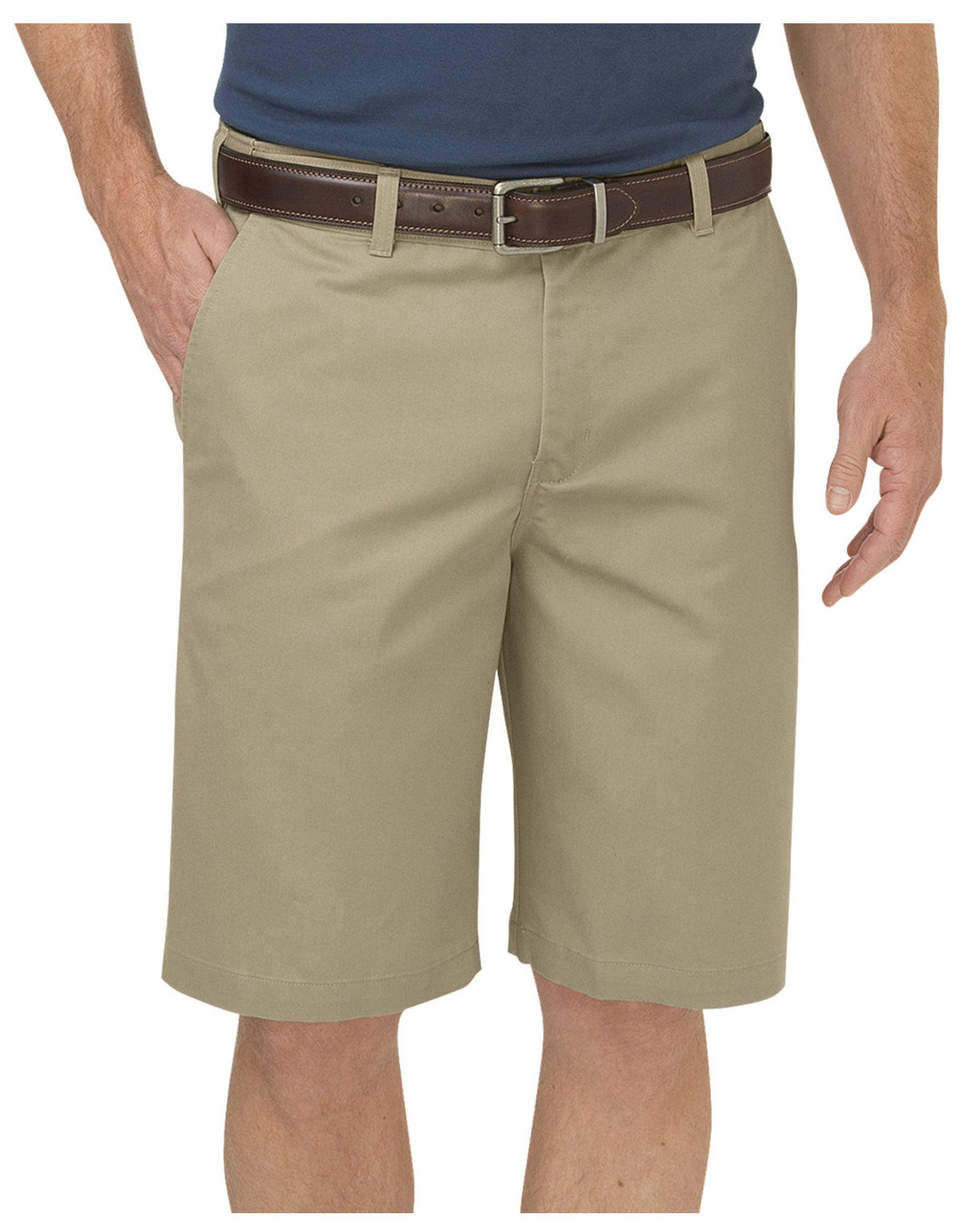 Dickies KHAKI 10" Regular Fit Flat Front Shorts