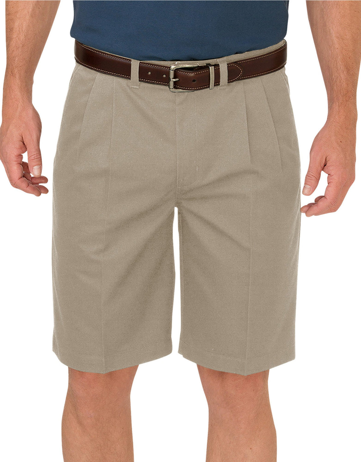 Dickies KHAKI 10" Relaxed Fit Pleated Front Short