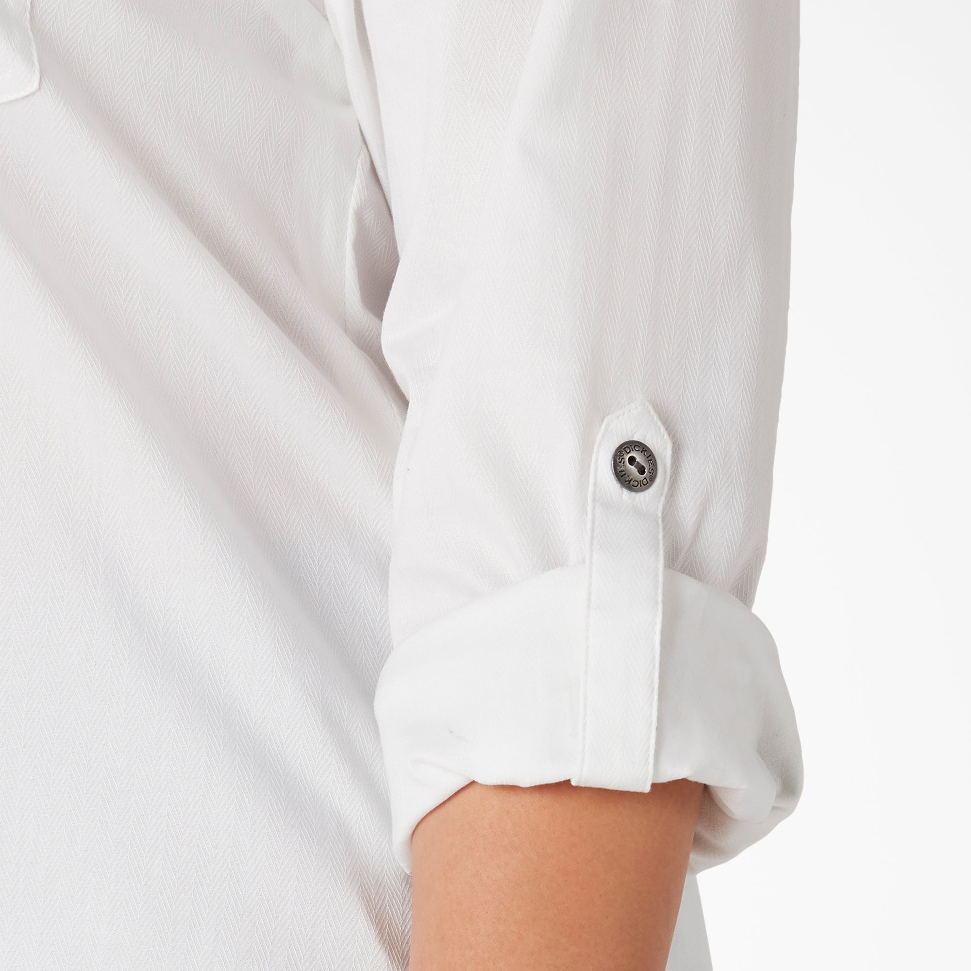 Women's Plus Long Sleeve Roll-Tab Work Shirt