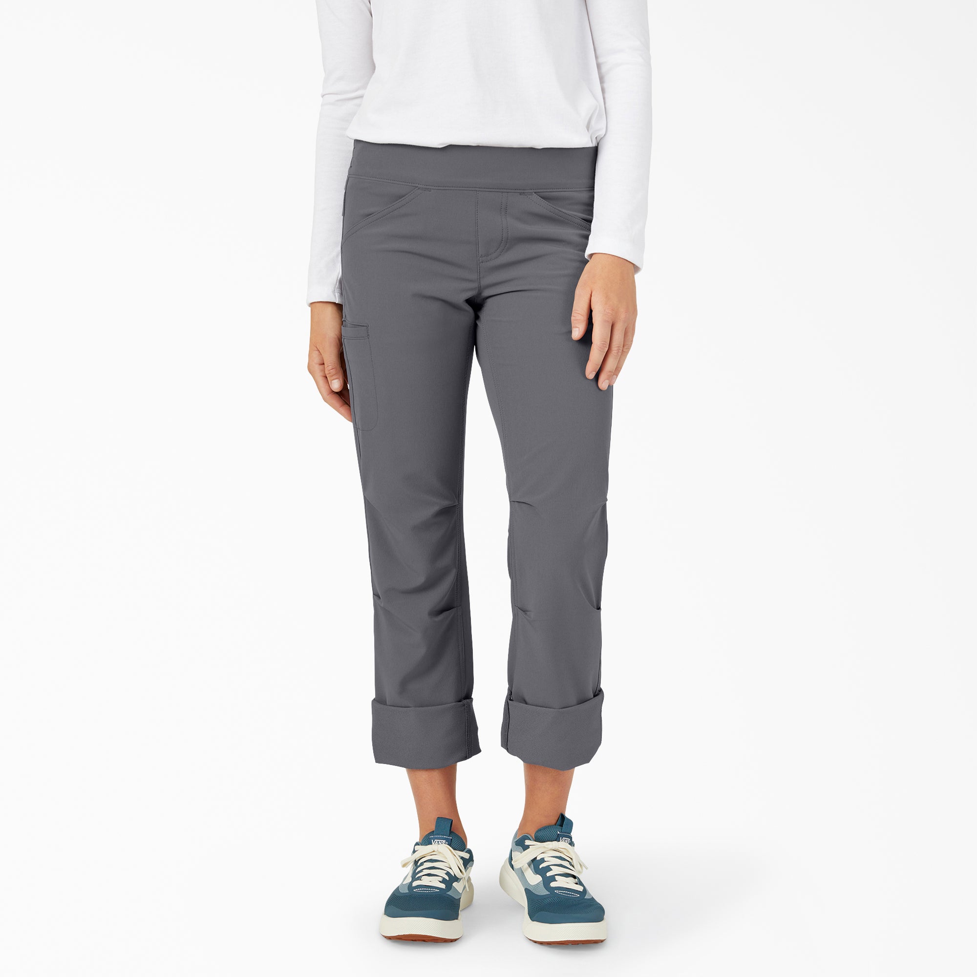 Women's Cooling Relaxed Straight Fit Roll-Up Pants