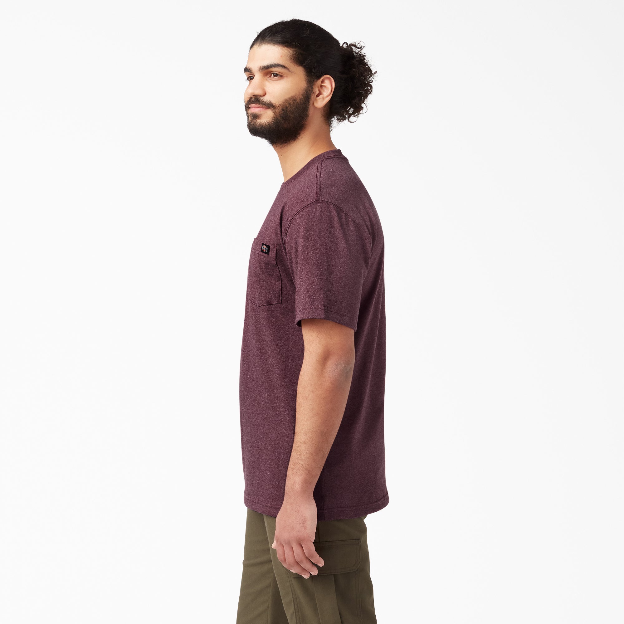 Heavyweight Heathered Short Sleeve Pocket T-Shirt