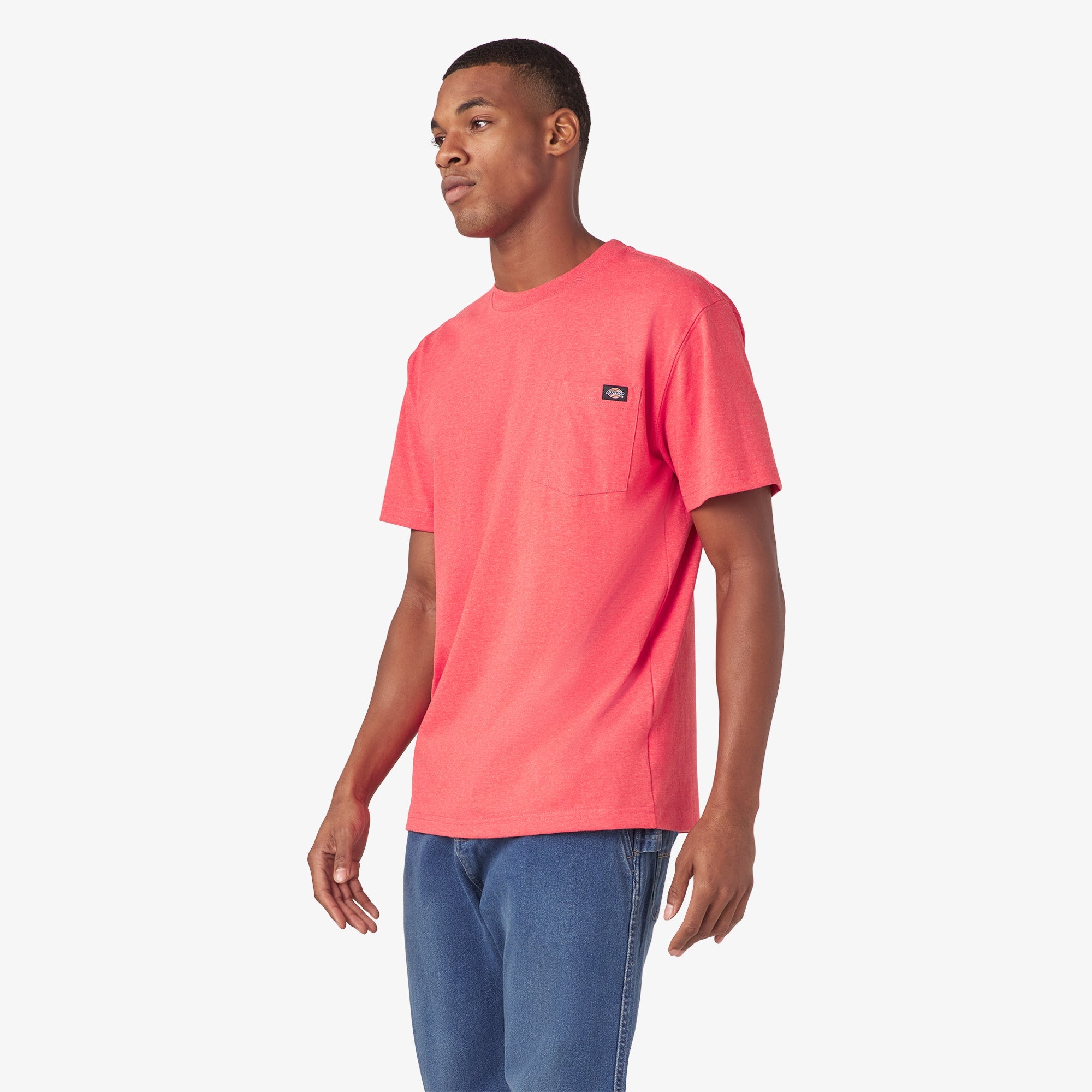 Heavyweight Heathered Short Sleeve Pocket T-Shirt