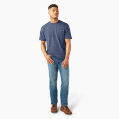 Heavyweight Heathered Short Sleeve Pocket T-Shirt